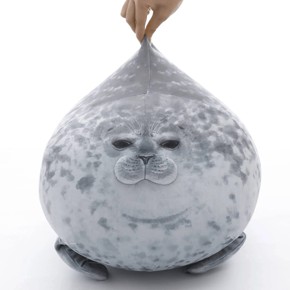 Fluffy Plush Seal Pillow